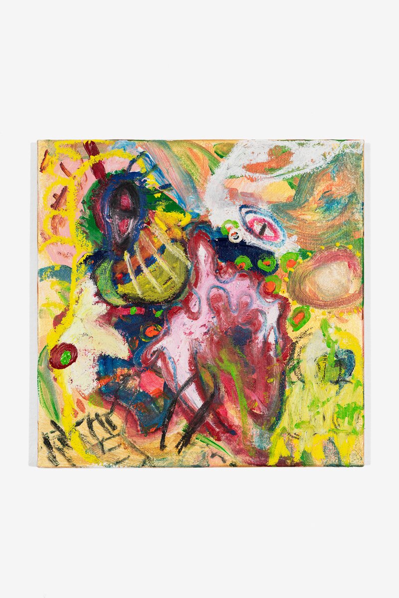 Yu ChengChen
*Lilith's luna park*
2023
acrylic, oil pastels, pencil, crayon, powdered pigments
40 x 40 cm