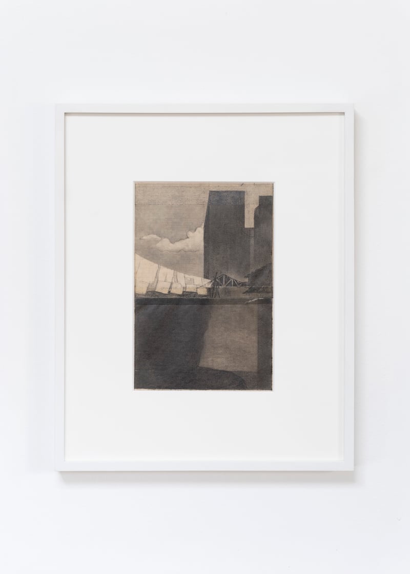 Ever Astudillo
*Untitled (Interior Exterior 6)*
1970-80
pencil on paper
22,5 x 15 cm / 8.9 × 5.9 in
40 × 33 cm / 15.7 × 13 in (framed)