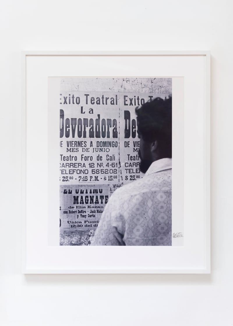 Ever Astudillo
*Untitled (Exito Teatral)*
1970-80
lifetime gelatin silver print
66 × 56 cm / 26 × 22 in (framed)