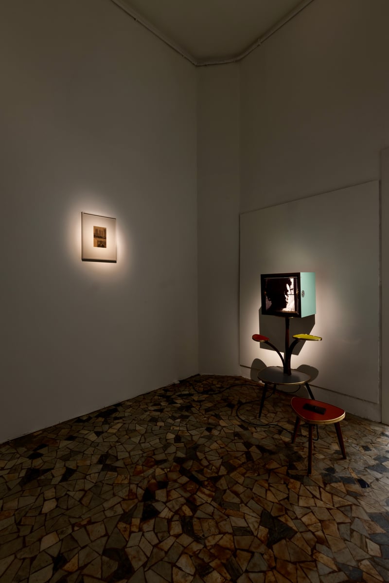 Installation view, *Ever Astudillo: Latin Fire* with a contribution by Virgilio Villoresi, 2026, Velo Project, Milan
